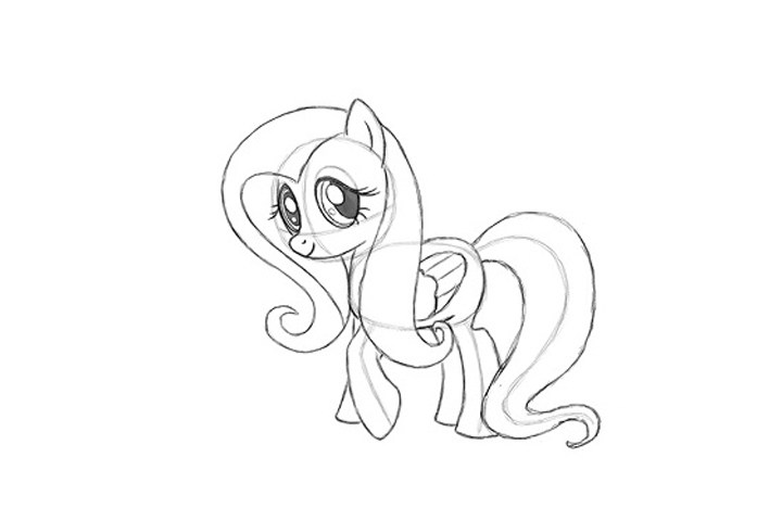 小马宝莉Fluttershy详细画法步骤