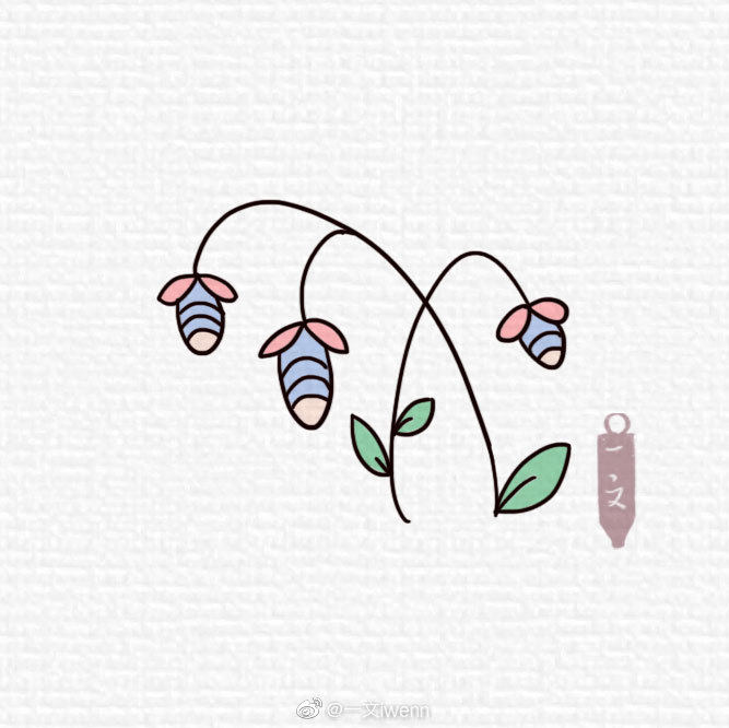 一组多姿多彩的小花简单又漂亮