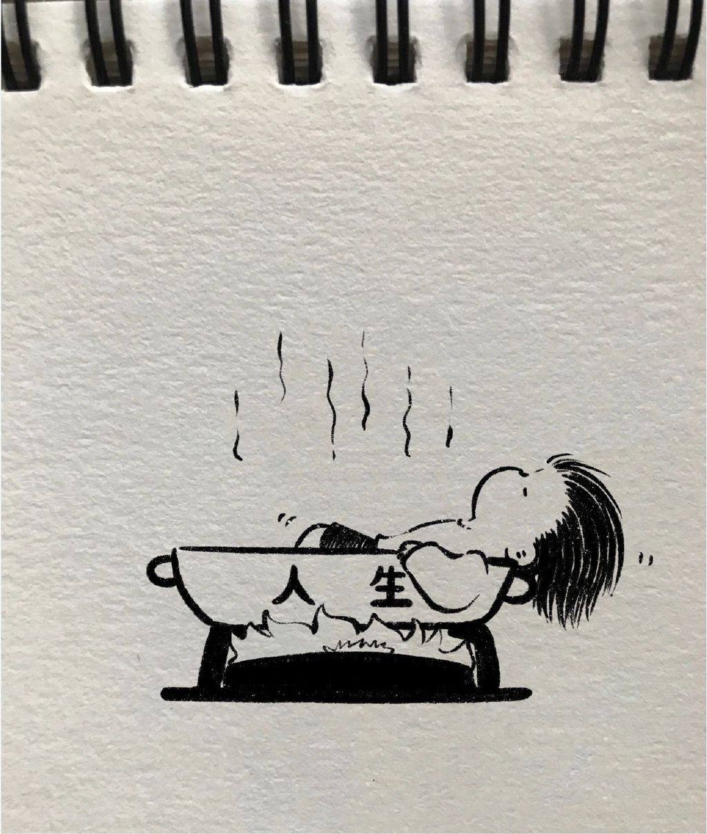 一组超治愈的简笔画图片 治愈你的不开心