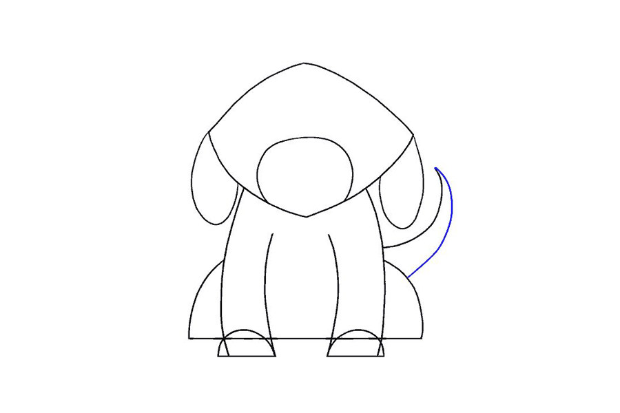 简单漂亮的狗简笔画画法