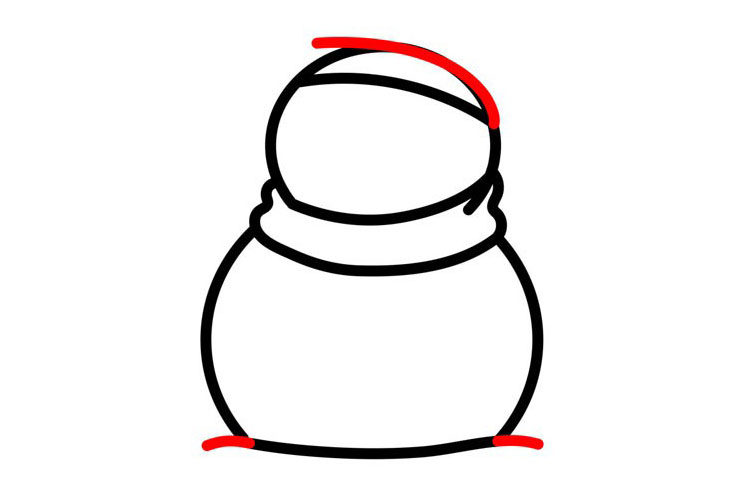 雪人简笔画画法详解