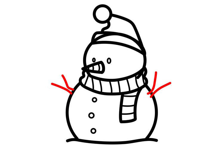雪人简笔画画法详解