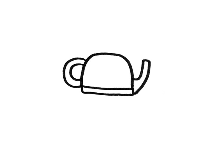 简单可爱的茶壶怎么画