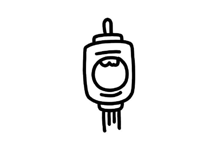 新春灯笼简笔画画法