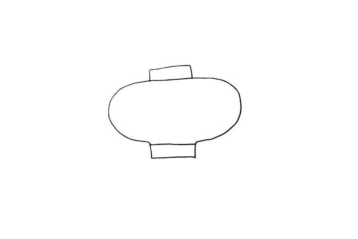 红灯笼简笔画画法步骤