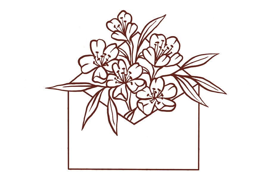 邮寄一份小花花简笔画画法教程