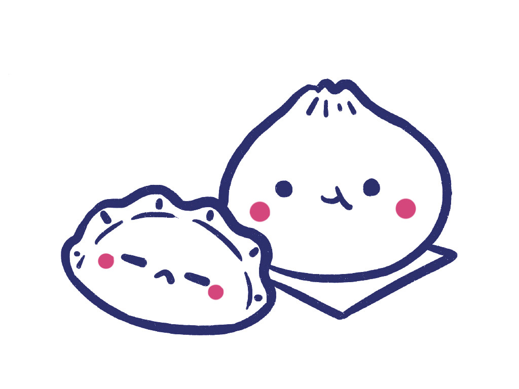 饺子包子超简单早餐简笔画教程