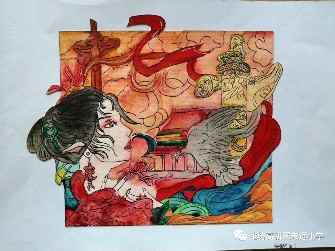 童心向党主题绘画