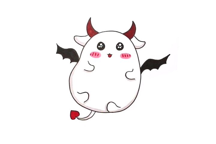 Q版小恶魔怎么画
