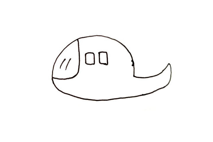 直升飞机简笔画画法教程