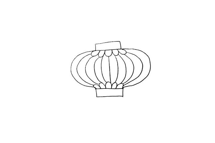 红灯笼简笔画画法步骤