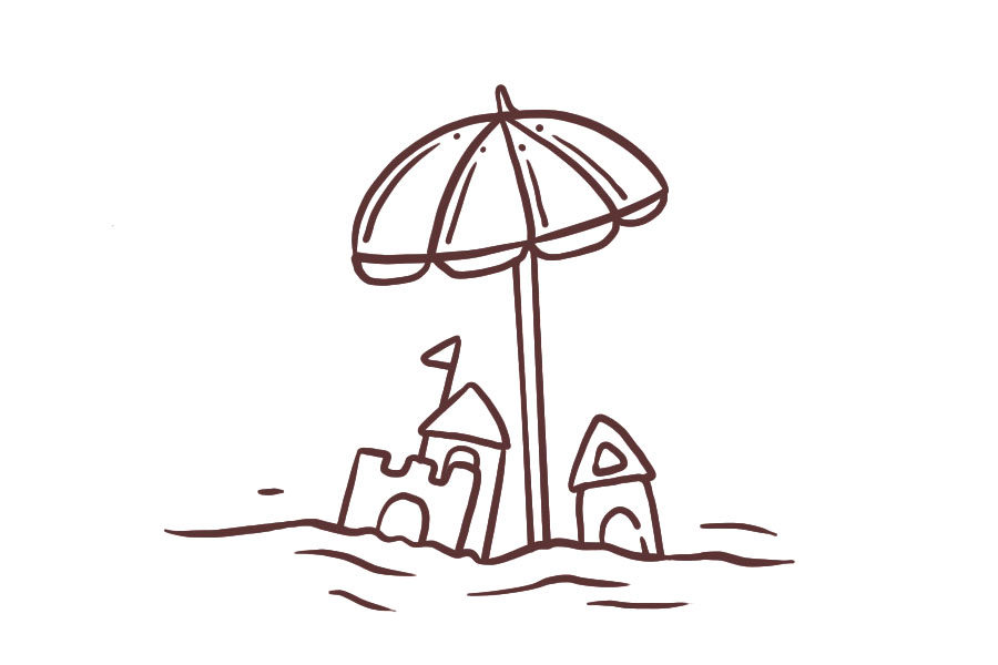 夏日小物简笔画图片