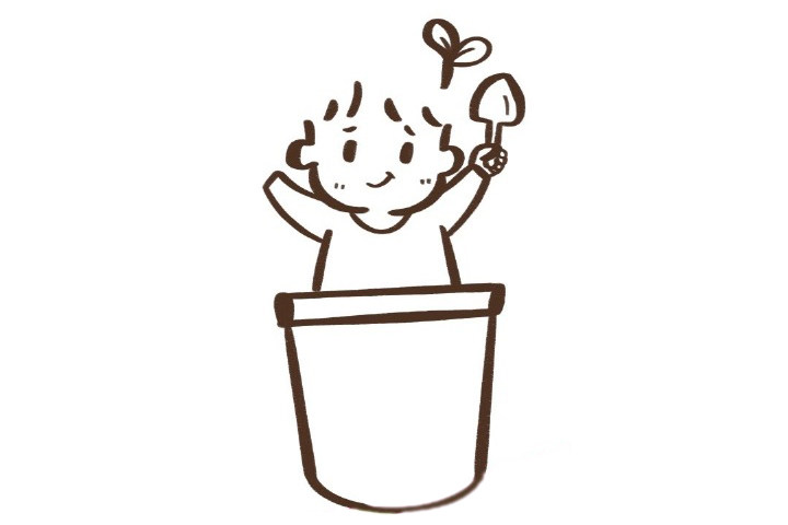如何画植树节简笔画