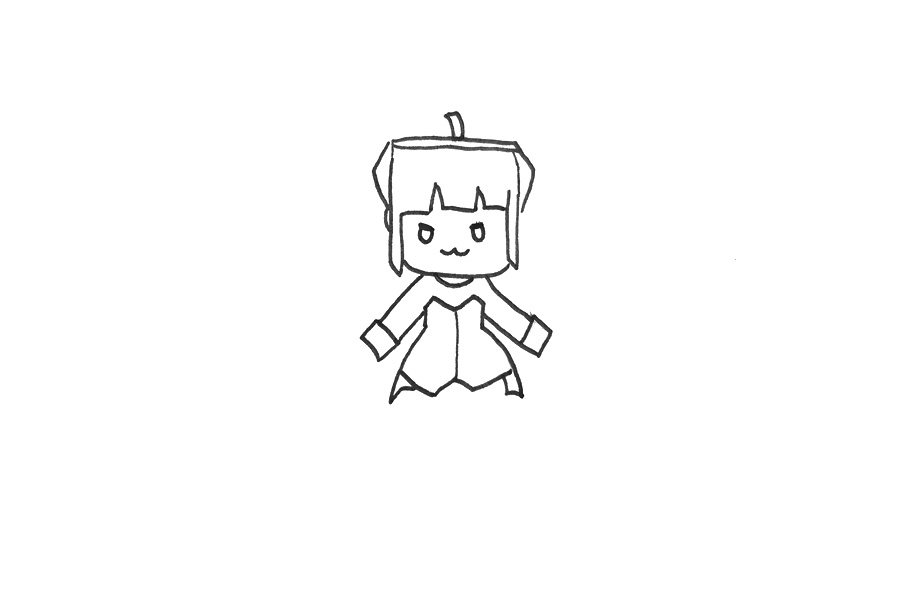 动漫人物幻音怎么画