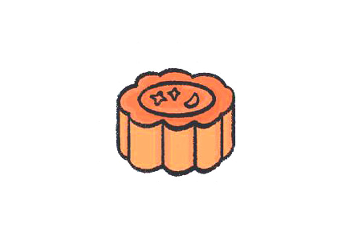 月饼怎么画