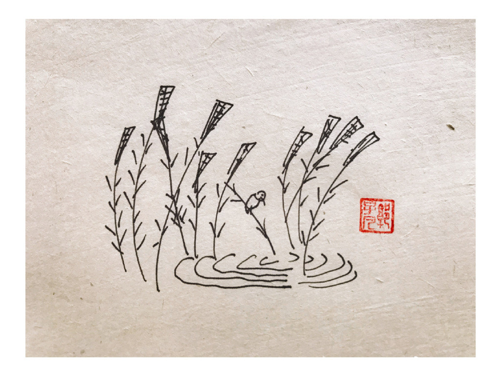 一组春天风景简笔画图片