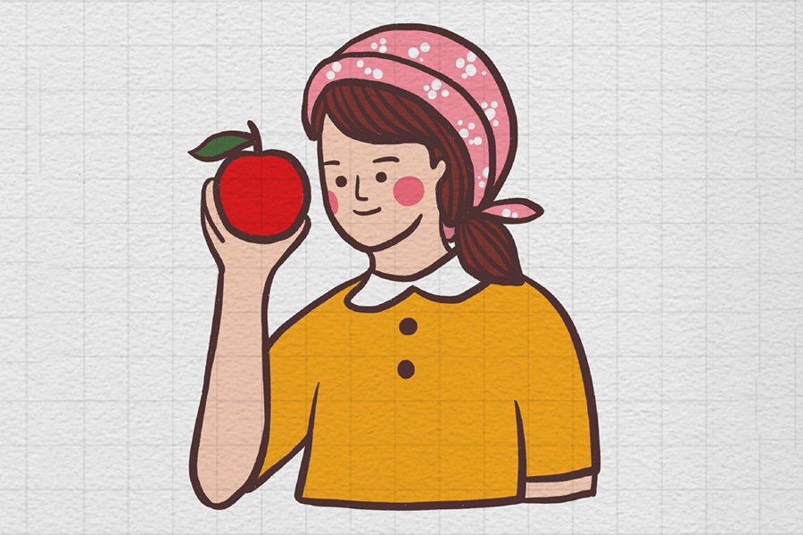 向往的田园生活简笔画图片