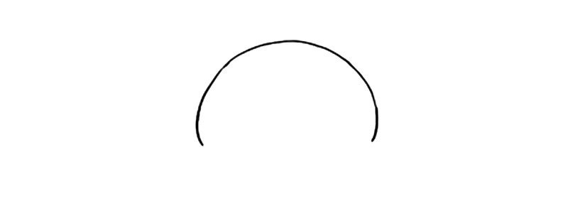 可爱的北极熊简笔画画法步骤
