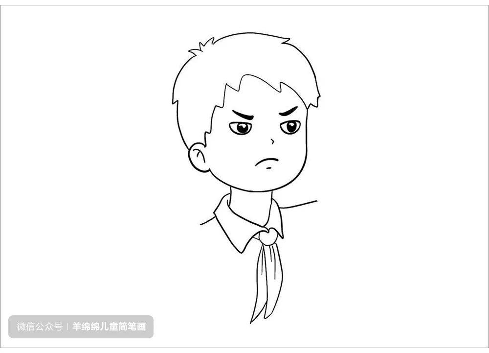 拒绝毒品，禁毒主题儿童简笔画画法步骤