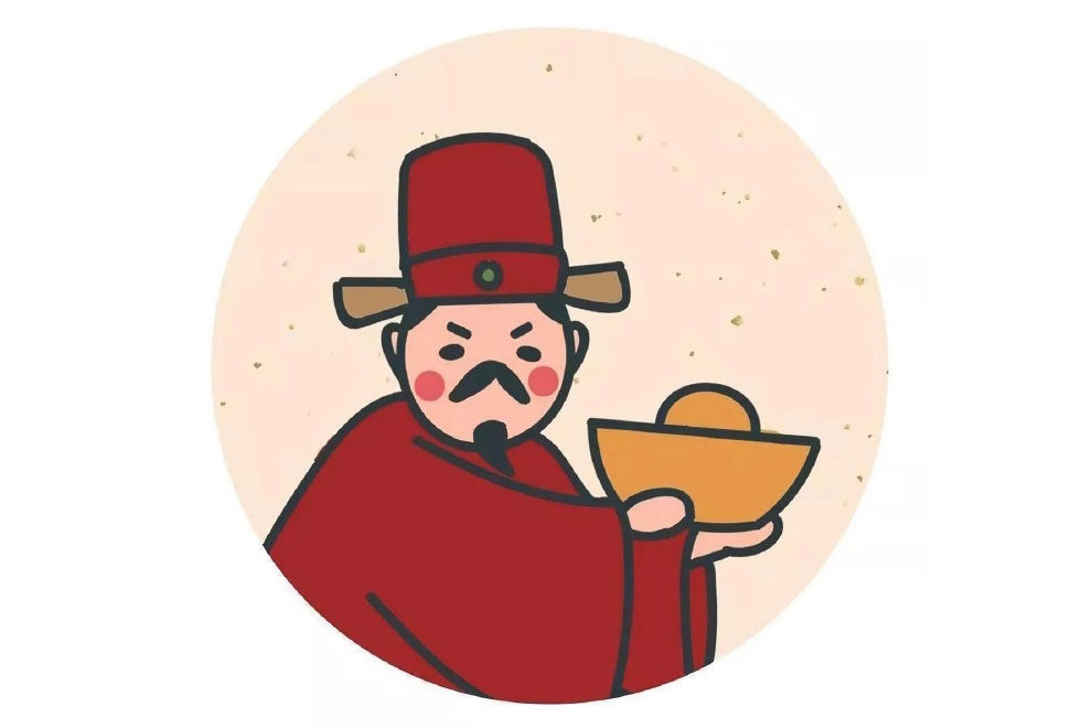 可爱的财神简笔画图片