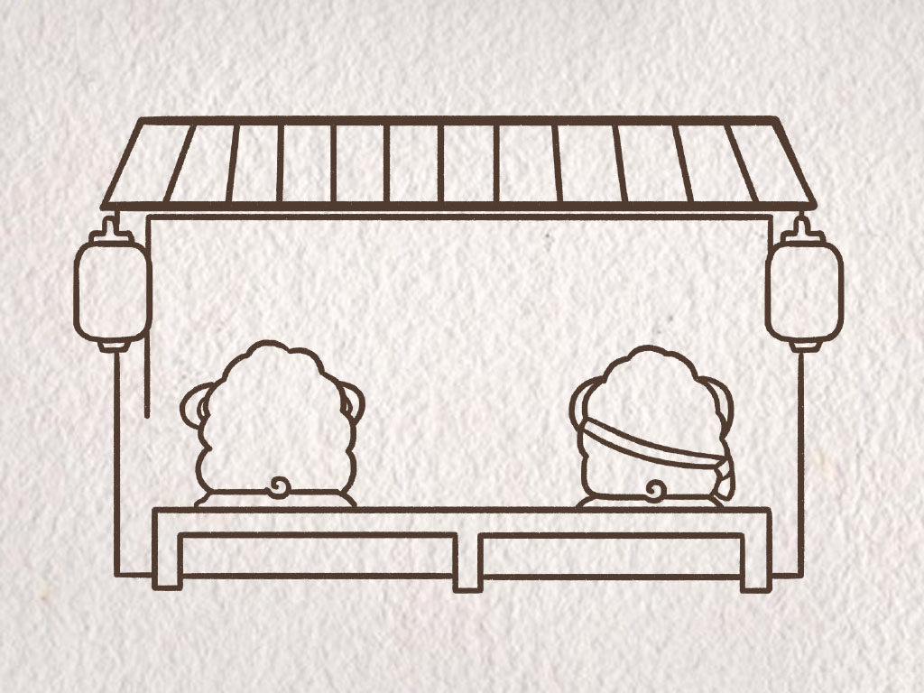 深夜食堂简笔画画法
