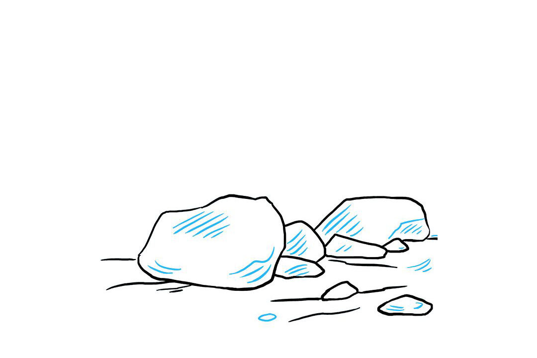 石头怎么画