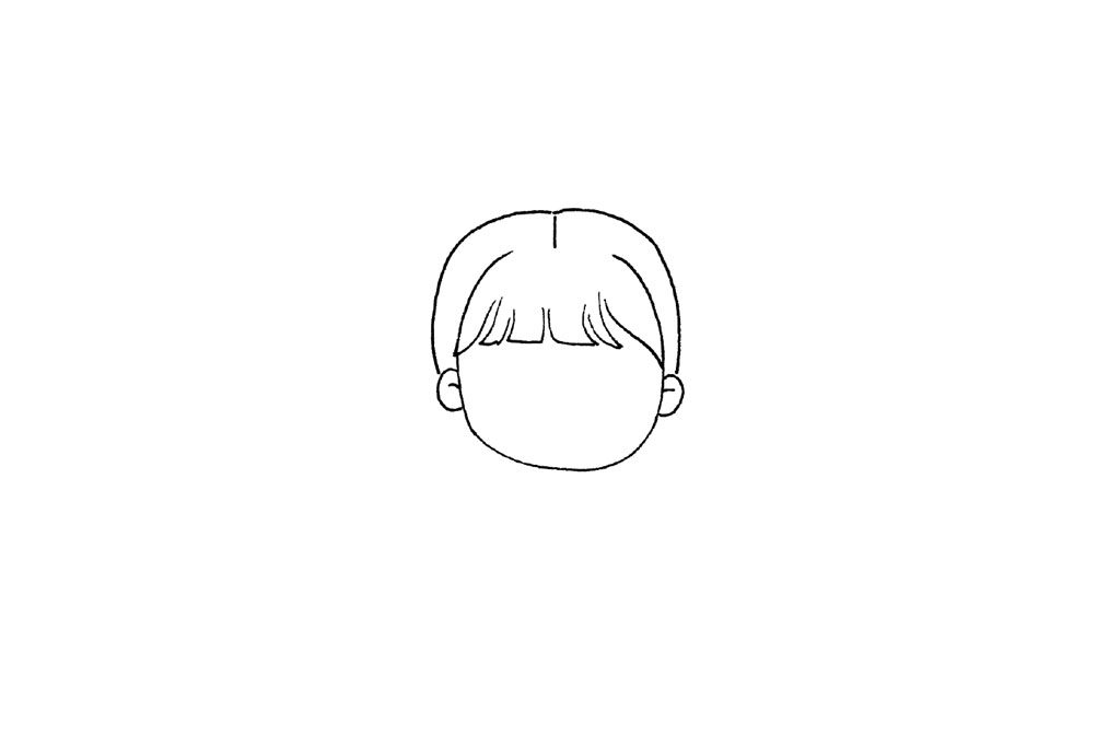 古装小女孩简笔画画法教程