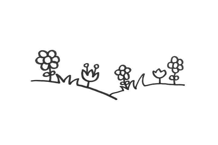 幼儿园草地的画法