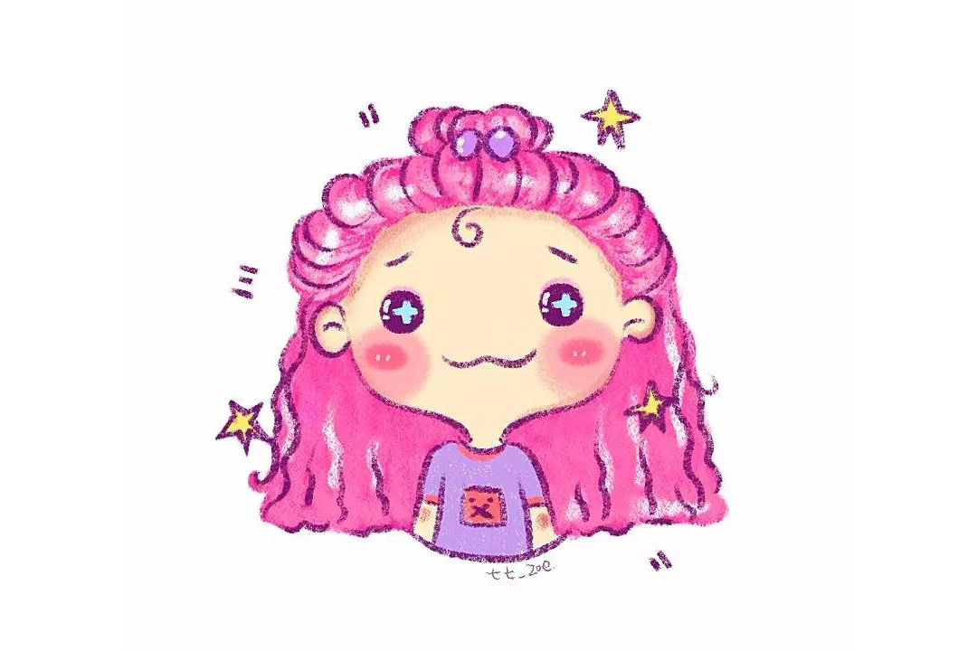可爱的女生头像简笔画图片