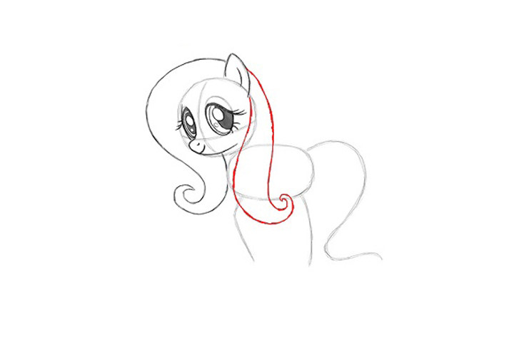 小马宝莉Fluttershy详细画法步骤
