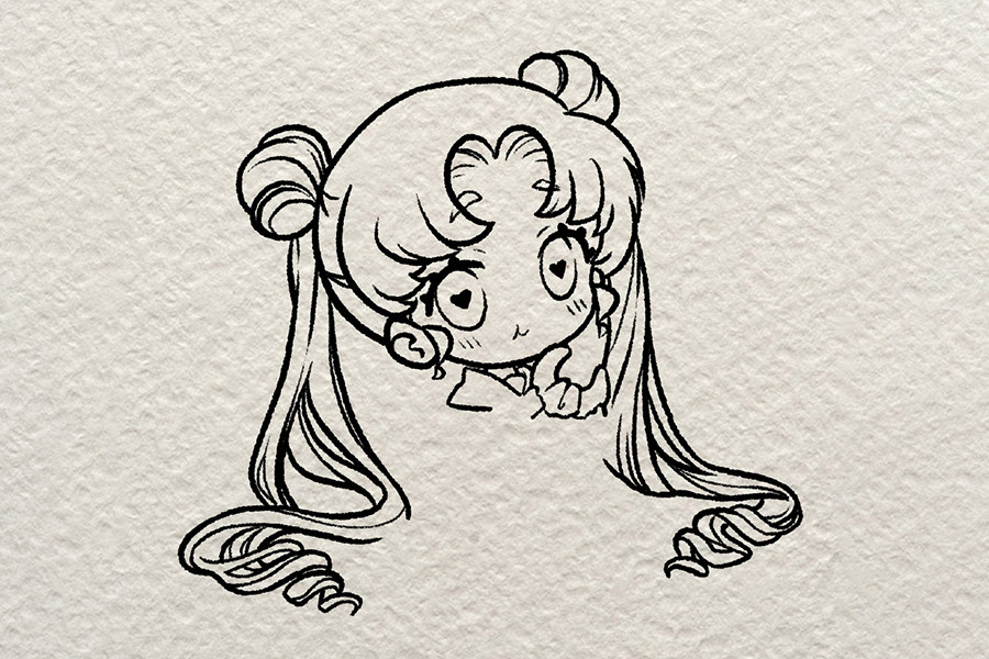 美少女战士简笔画