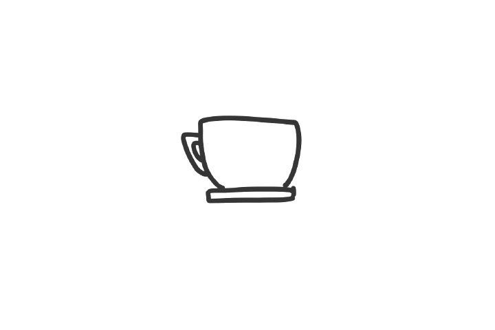 一对可爱的茶杯怎么画