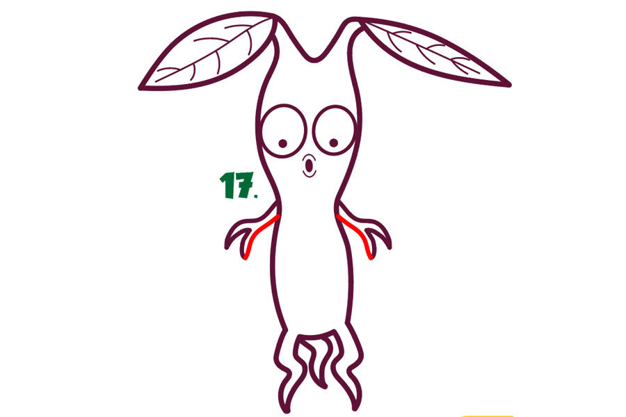 哈利波特护树罗锅简笔画画法步骤