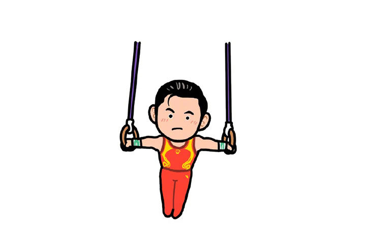 奥运冠军小头像简笔画图片