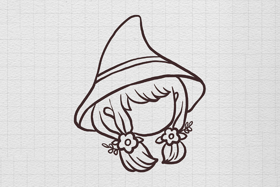 魔法少女简笔画