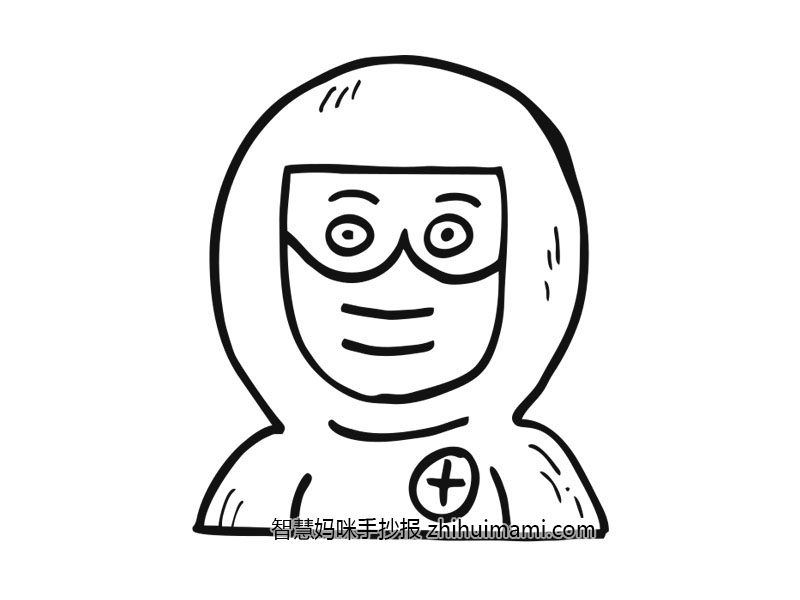 关于新冠肺炎的简笔画图片