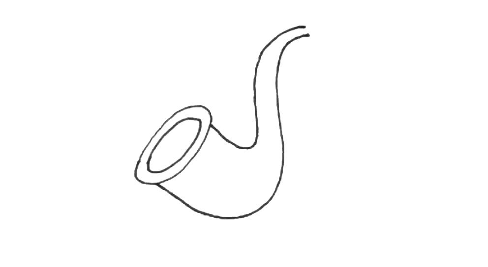 萨克斯简笔画画法教程