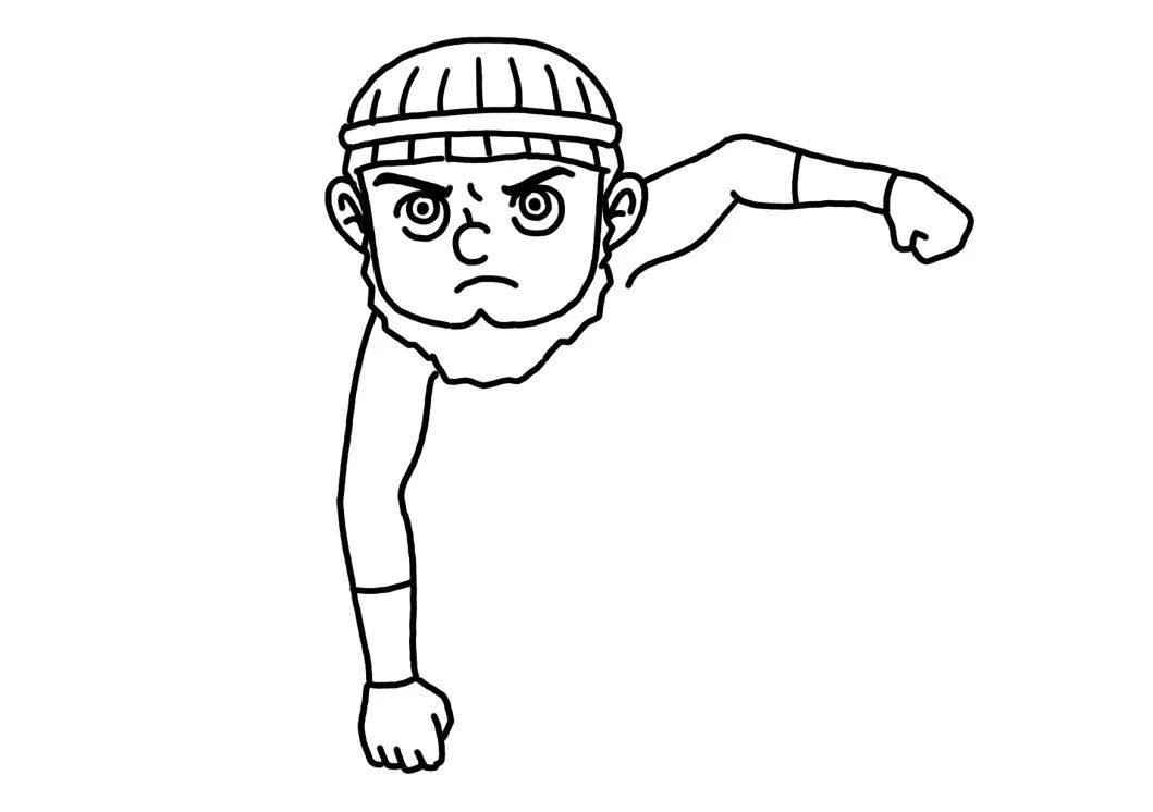 简笔画大力士海格力斯画法步骤