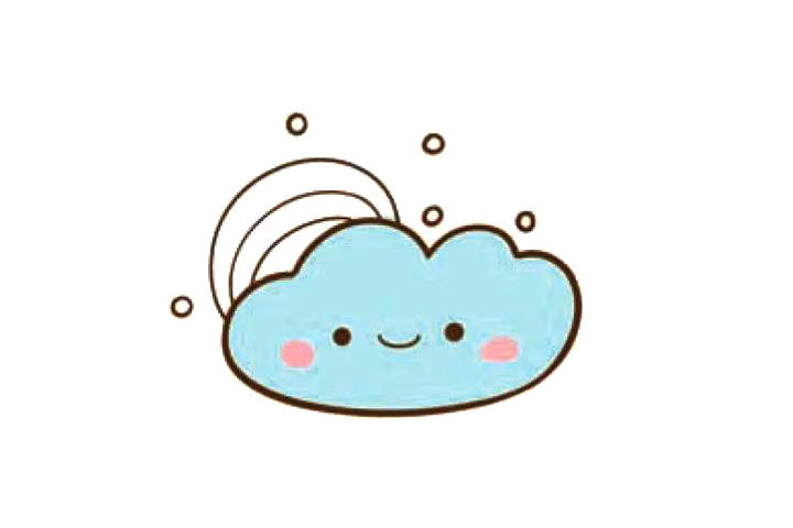 一组漂亮的彩虹简笔画图片