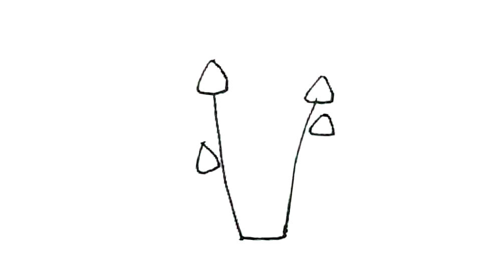 金针菇简笔画怎么画