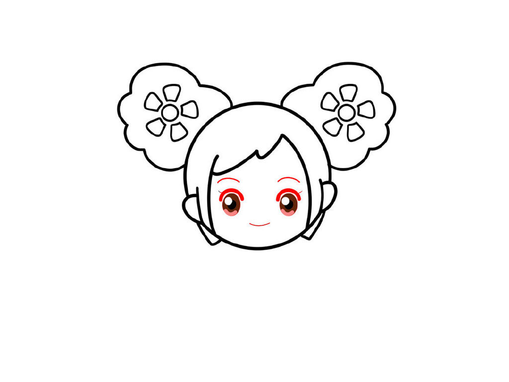 夏安安简笔画画法步骤