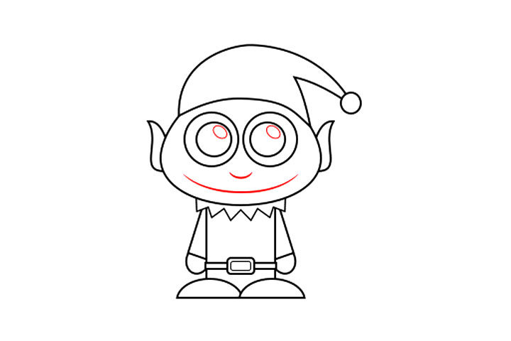 如何画小精灵