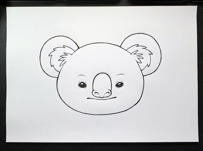考拉头像怎么画