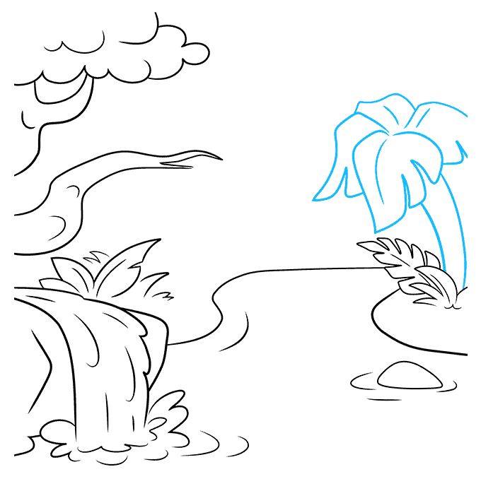 丛林里的河流怎么画