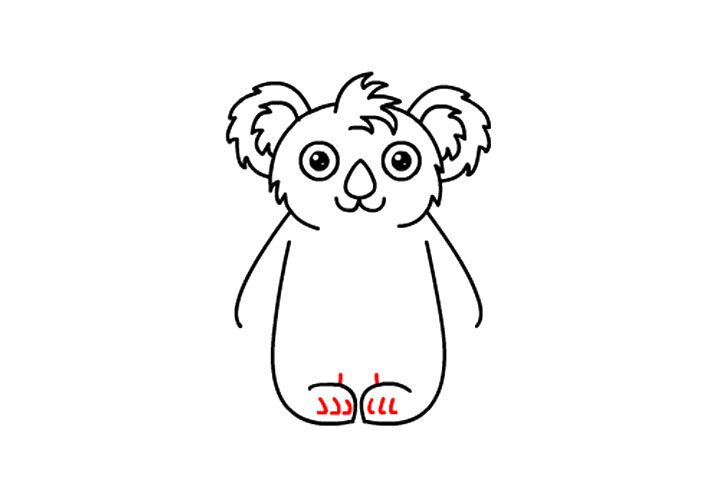 如何画可爱考拉宝宝