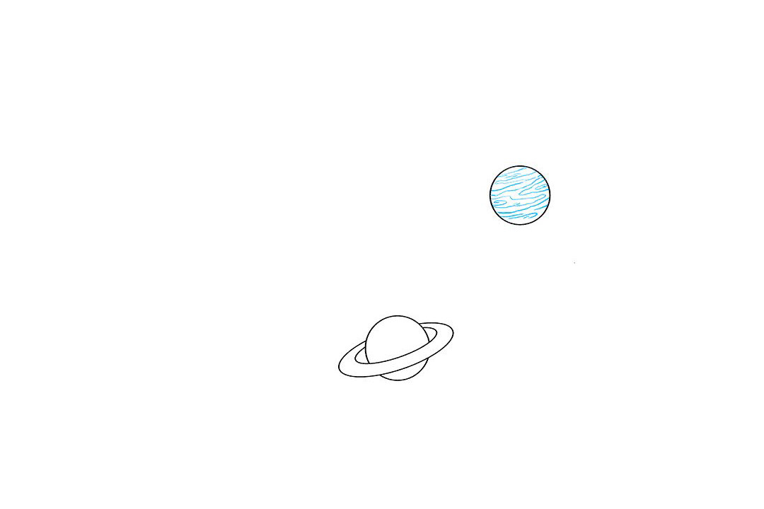 太空和行星绘画教程