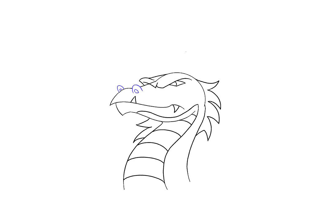 如何画龙首简笔画