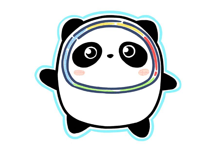冰墩墩简笔画教程大全