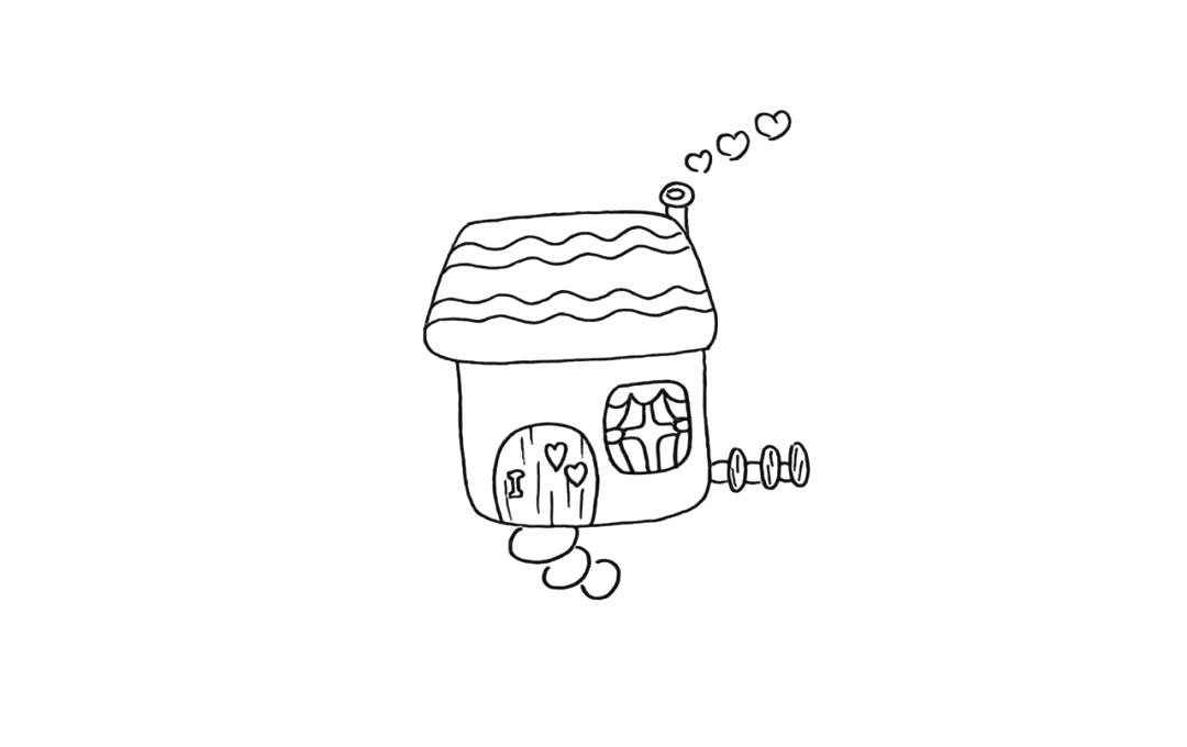小房子简笔画画法