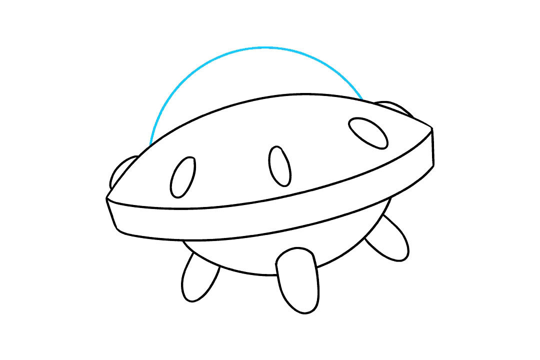 外星人飞船怎么画